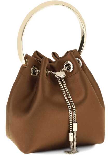 Genti de mana Jimmy Choo Bon Bon Bucket Bag BRONZE/LIGHT GOLD Femei (BM 19418282) 3