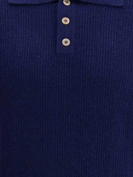 Tricouri Polo Brunello Cucinelli Cashmere Polo ZAFFIRO Barbati (BM 19418288) 3