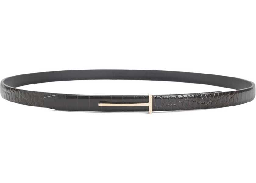 Curele Tom Ford Thin Leather Belt BROWN Femei (BM 19418435) 1