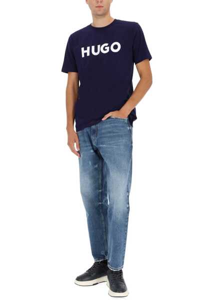 Tricouri Hugo Boss Dulivio T-Shirt With Logo BLUE Barbati (BM 19418456) 2