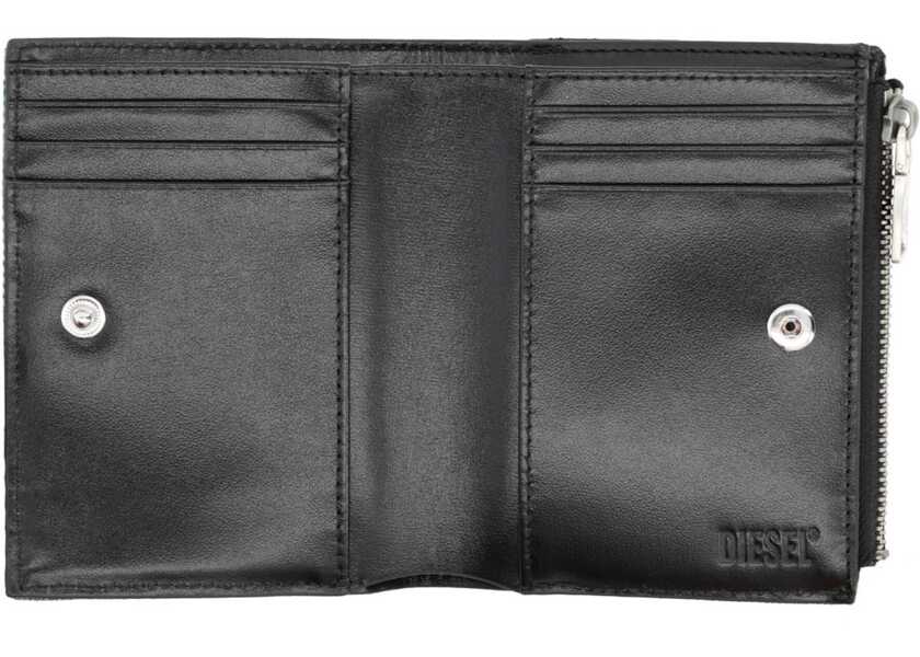Portofele Diesel Wallet 1Dr Bi-Fold Zipper Ii DENIM Femei (BM 19418468) 3