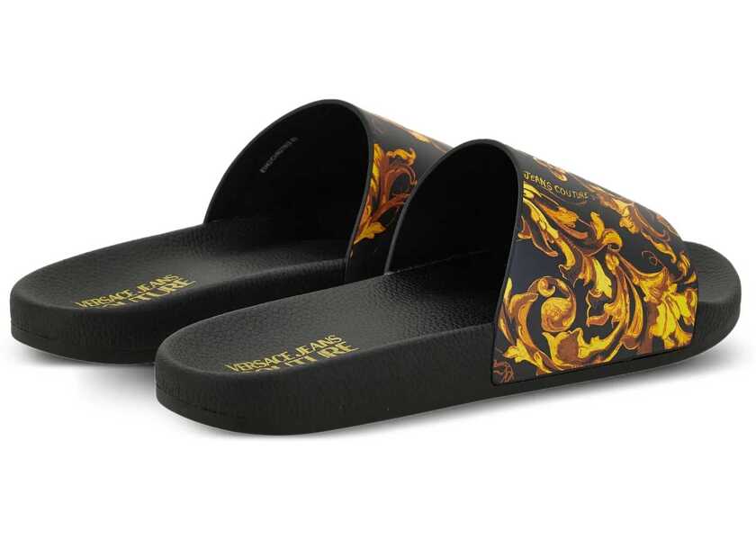 Sandale Versace Jeans Couture Sandal Slide BLACK Barbati (BM 19418492) 4