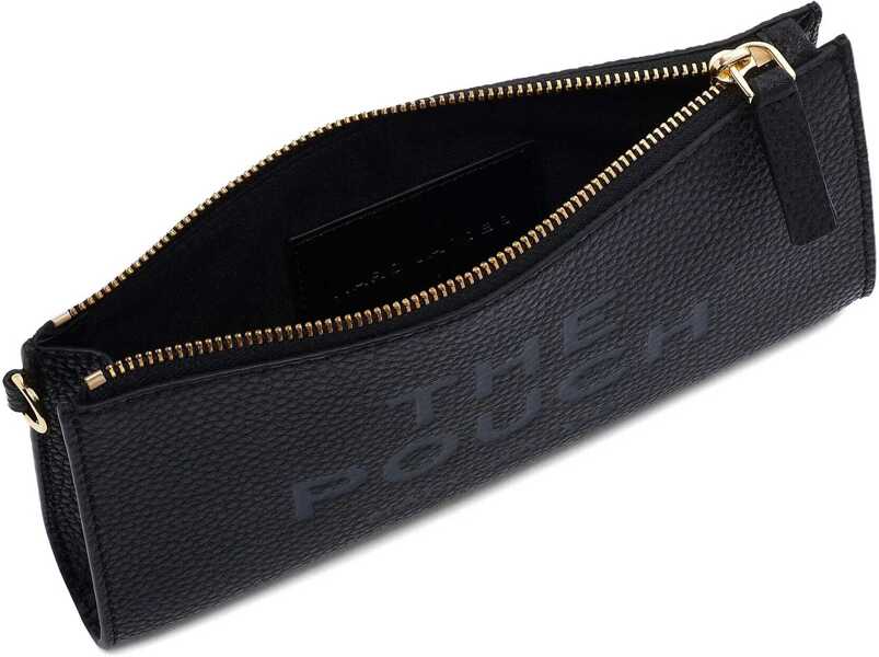 Genti de mana Marc Jacobs Leather Pouch BLACK Femei (BM 19418543) 3