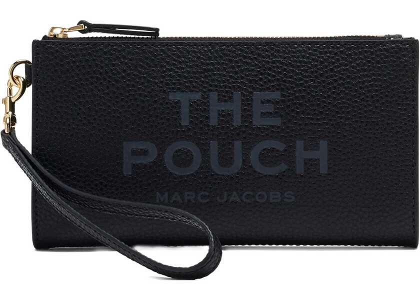 Genti de mana Marc Jacobs Leather Pouch BLACK Femei (BM 19418543) 1