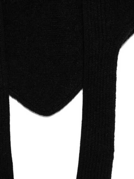 Fulare JACQUEMUS Grosgrain Logo Shawl BLACK Femei (BM 19418546) 3