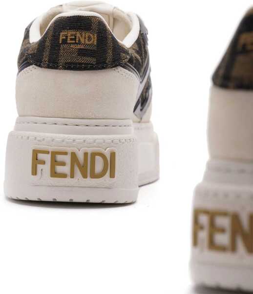 Sneakers Fendi Fendi Match Lace-Up Sneaker BEIGE Femei (BM 19418561) 2