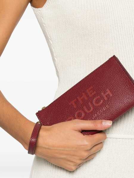 Genti de mana Marc Jacobs Leather Pouch PURPLE Femei (BM 19418939) 2