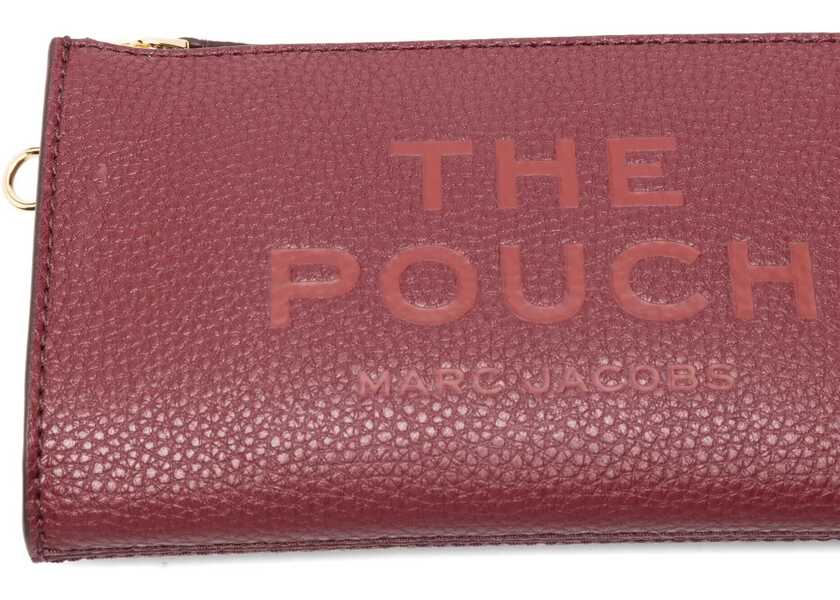 Genti de mana Marc Jacobs Leather Pouch PURPLE Femei (BM 19418939) 4