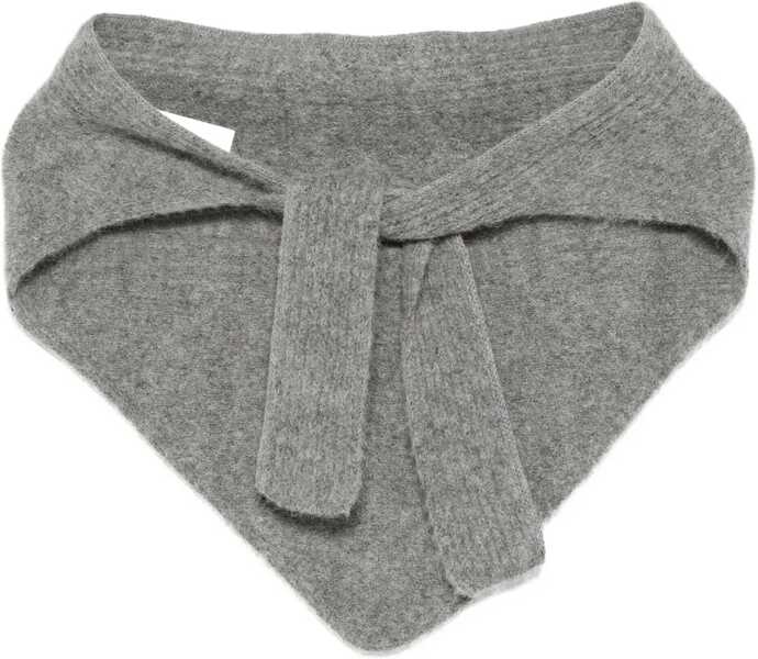 Fulare JACQUEMUS Grosgrain Logo Shawl GREY Femei (BM 19418951) 1