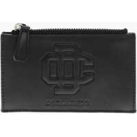 Portofele Leather Card Holder With Zipped Closure Barbati