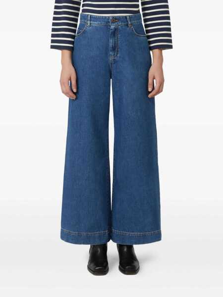 Pantaloni Max Mara TROUSERS Blue Femei (BM 19425579) 2