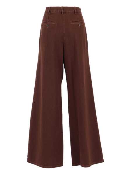 Pantaloni Max Mara TROUSERS Brown Femei (BM 19425597) 2