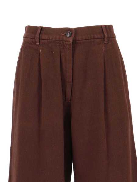 Pantaloni Max Mara TROUSERS Brown Femei (BM 19425597) 3