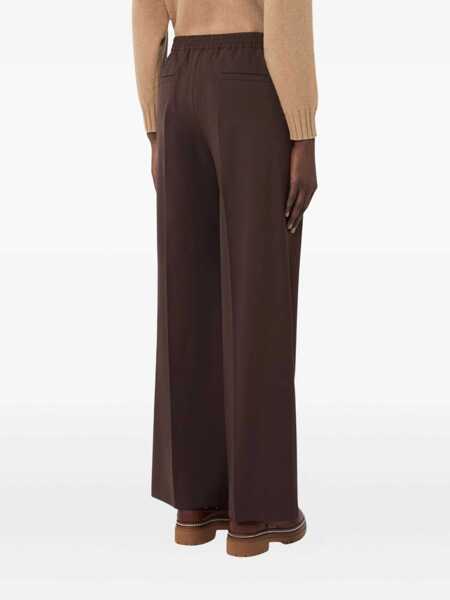 Pantaloni Max Mara TROUSERS Brown Femei (BM 19426338) 3