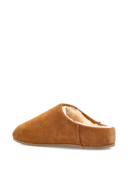 Balerini UGG Elea Beige Mules With Logo Lettering On The Side And Shearling Lining In Suede Woman Beige Femei (BM 19427835) 4