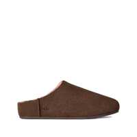 Balerini 'Elea' Brown Mules With Logo Lettering On The Side And Shearling Lining In Suede Woman Femei