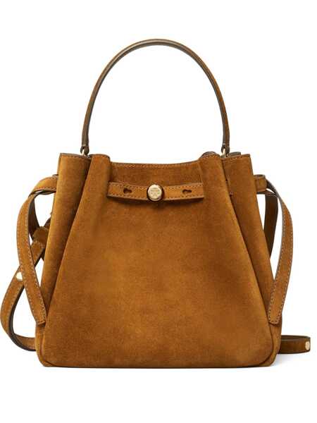 Genti de mana Tory Burch Romy Brown Handbag With Adjustable And Removable Shoulder Strap And Logo Plaque On The Front In Suede Woman BROWN Femei (BM 19428042) 1