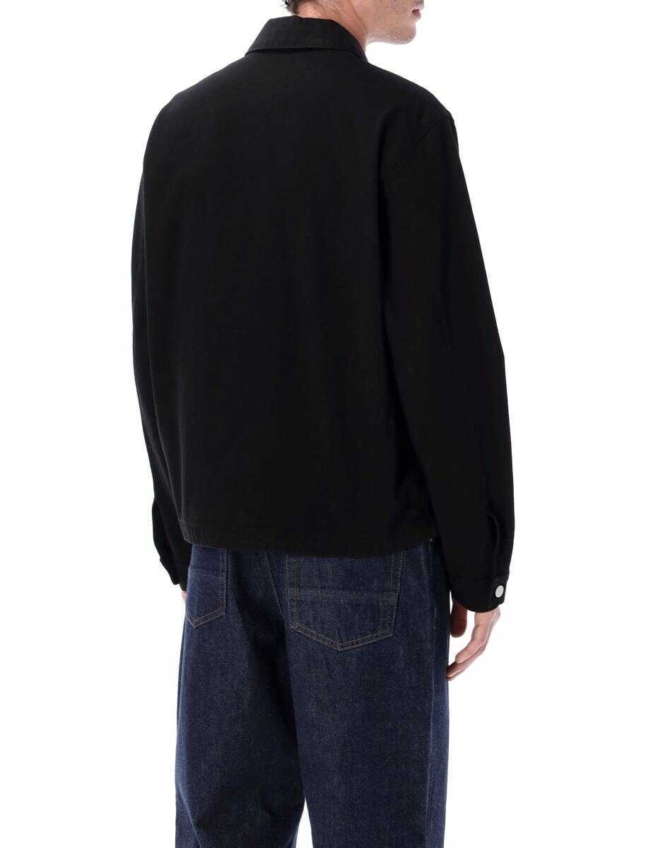 Geci Stone Island Stone Island Polypropylene Denim-Rinsed Coach Jacket Black Barbati (BM 19428378) 2