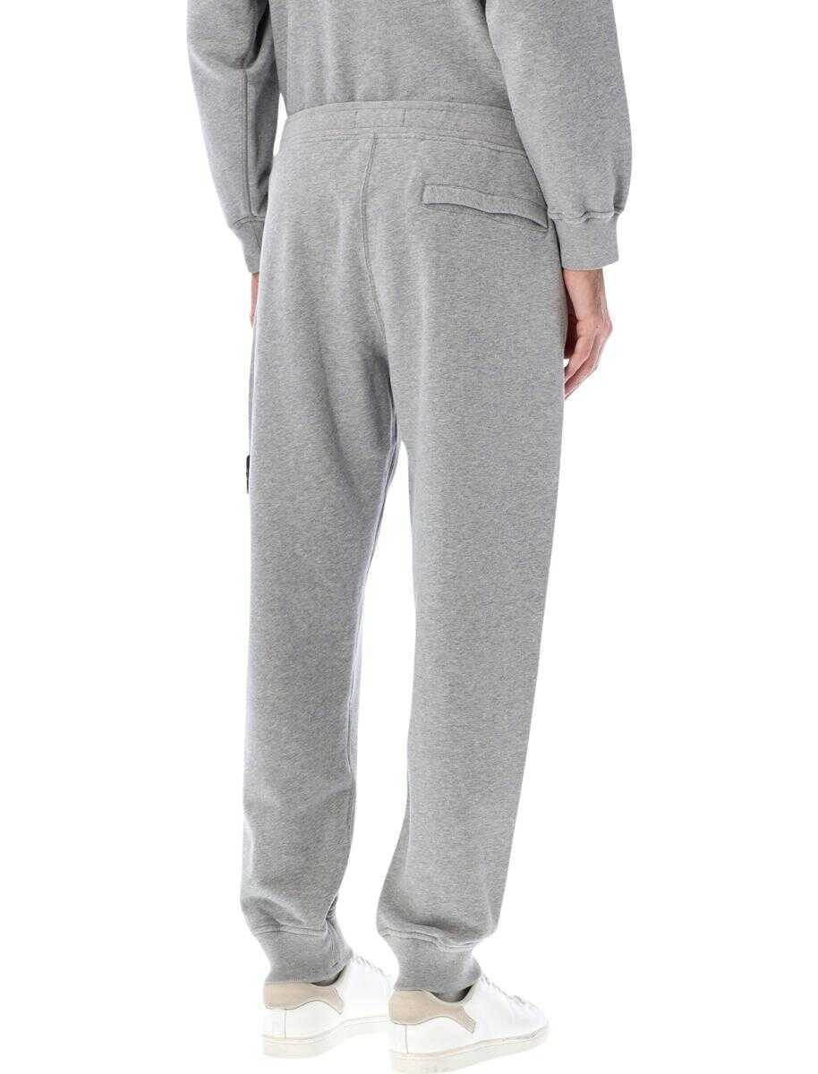 Pantaloni de trening Stone Island Stone Island Regular-Fit Joggers In Brushed Cotton Fleece Grey Barbati (BM 19428405) 2