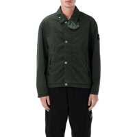 Geci Stone Island Coach Jacket In Light Compact Touch Poly-Tc Barbati