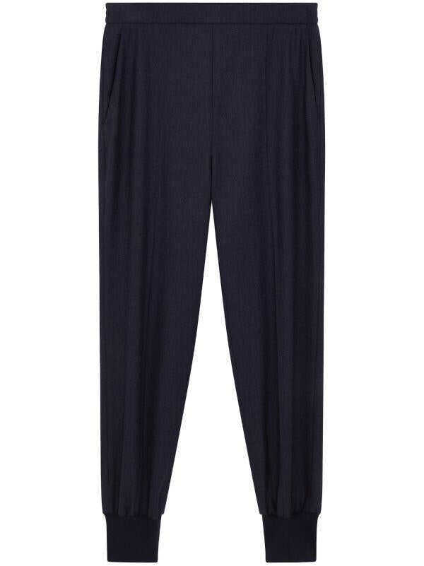 Pantaloni casual Stella McCartney Stella McCartney Wool Flannel Jogger NAVY Femei (BM 19428594) 1