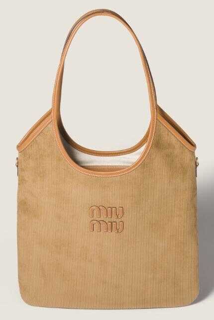 Genti de mana Miu Miu Miu Miu Borse Velluto Righe CANNELLA Femei (BM 19428789) 1