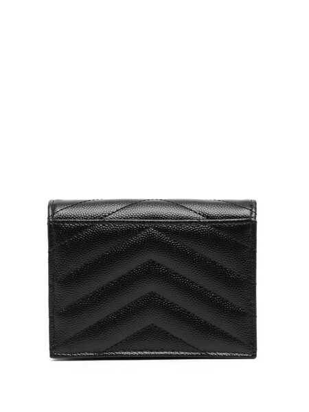 Portofele Saint Laurent Saint Laurent Portacarte Cassandre In Leather Black Femei (BM 19428828) 2