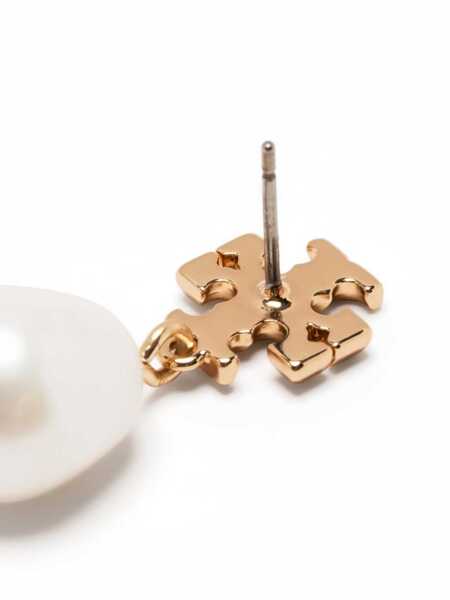 Cercei Tory Burch Tory Burch Gold And Pearl Brass Earrings GOLD/IVORY Femei (BM 19428831) 3