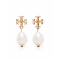 Cercei Tory Burch Gold And Pearl Brass Earrings Femei