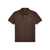 Ralph Lauren "Custom Fit" Brown Polo Shirt With Classic Collar And Pony Embroidery On The Front In Cotton Man BROWN