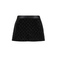 Pantaloni casual Gucci Embroidered Cotton Velvet Shorts Femei