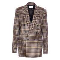 Geci Saint Laurent "Checkered Wool Jacket" Femei
