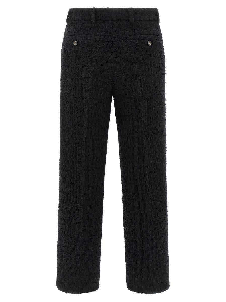 Pantaloni casual Gucci Gucci Boucl Wool Pants Black Femei (BM 19429098) 2