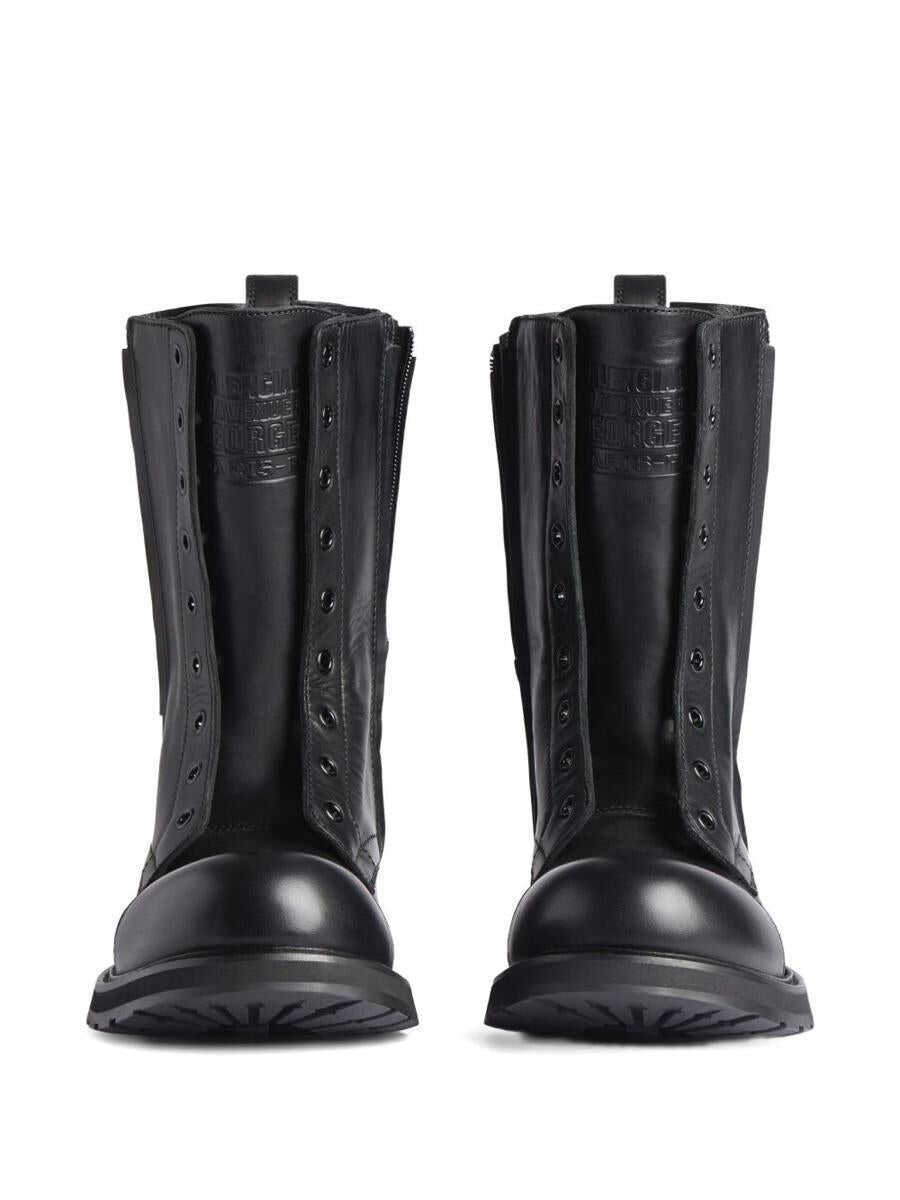 Bocanci Balenciaga Balenciaga Truck Leather Boots Black Barbati (BM 19429134) 2