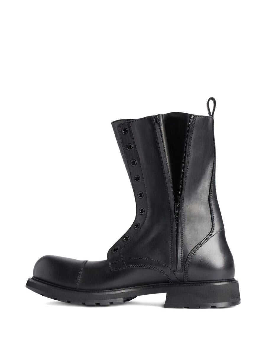 Bocanci Balenciaga Balenciaga Truck Leather Boots Black Barbati (BM 19429134) 3