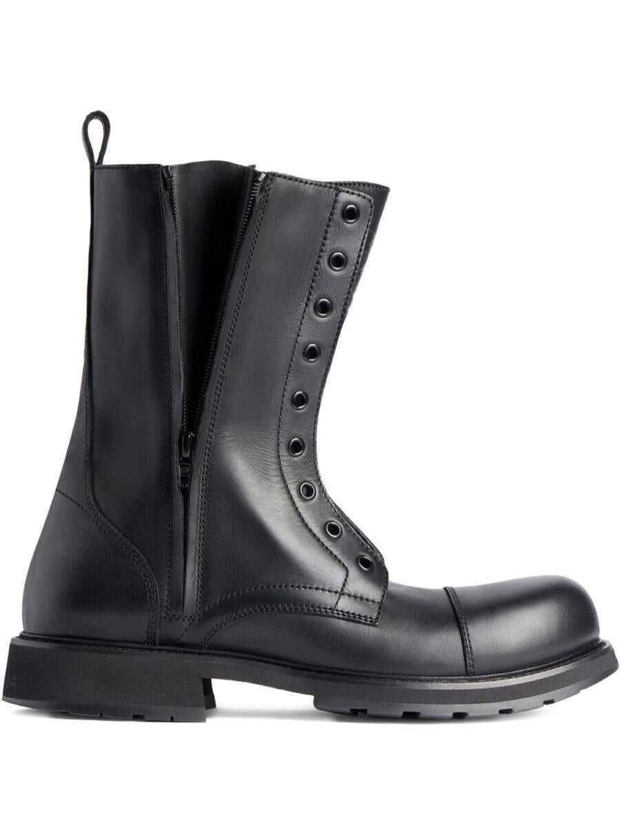 Bocanci Balenciaga Balenciaga Truck Leather Boots Black Barbati (BM 19429134) 1