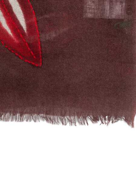 Esarfe Sgombero Cantine Sgombero Cantine Orione Wool Scarf MARRONE E ROSSO Femei (BM 19429152) 3