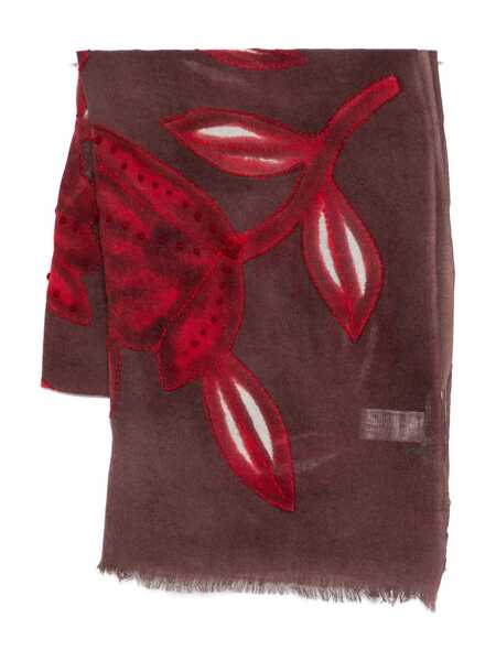 Esarfe Sgombero Cantine Sgombero Cantine Orione Wool Scarf MARRONE E ROSSO Femei (BM 19429152) 1