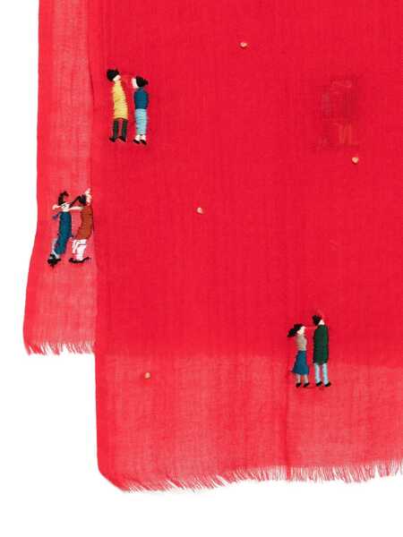 Esarfe Sgombero Cantine Sgombero Cantine Pegaso Wool Scarf RED Femei (BM 19429200) 3