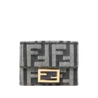 Portofele Fendi Micro Baguette Wallet In Jacquard Ff Denim Effect Femei