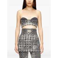 Topuri Diesel Jacquard Denim Bralette Femei