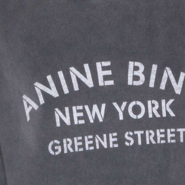 Pulovere ANINE BING Anine Bing Washed Black Cotton Sweatshirt WASHED BLACK Femei (BM 19429320) 3