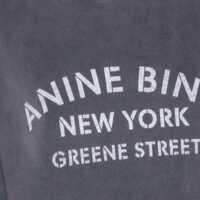 Pulovere ANINE BING Dama - Pulovere ANINE BING Anine Bing Washed Black Cotton Sweatshirt WASHED BLACK Femei (BM 19429320) - B-mall.ro