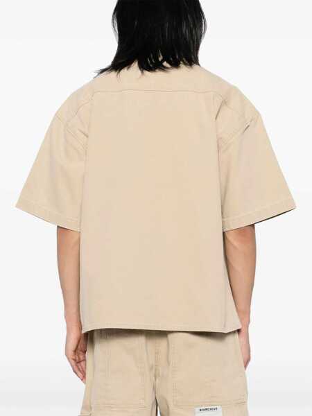 Camasi B1 Archive B1 Archive Overshirt In Denim Beige Barbati (BM 19429485) 4