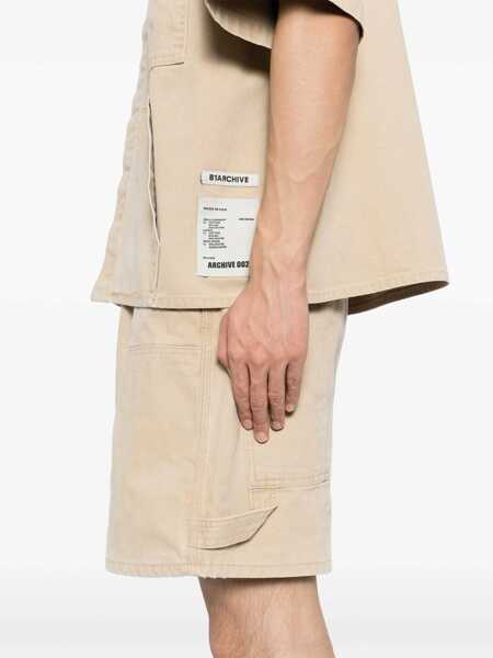 Camasi B1 Archive B1 Archive Overshirt In Denim Beige Barbati (BM 19429485) 5