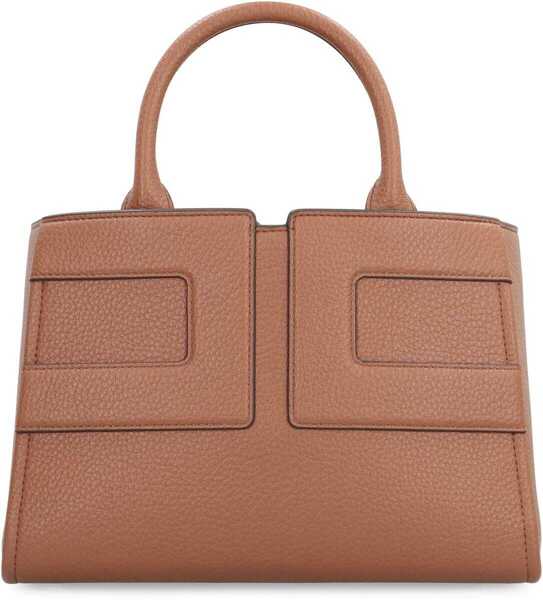 Genti de mana Elisabetta Franchi Elisabetta Franchi Medium Tote Bag With Logo Brown Femei (BM 19429563) 2