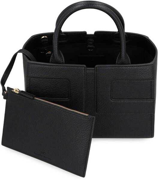 Genti de mana Elisabetta Franchi Elisabetta Franchi Medium Tote Bag With Logo Black Femei (BM 19429569) 6