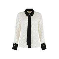Camasi Elisabetta Franchi Elisabetta Franchi Shirt In Georgette With Bi-Color Print