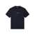 Emporio Armani Blue Crewneck T-Shirt With Logo Lettering On The Front In Cotton Blend Man BLUE