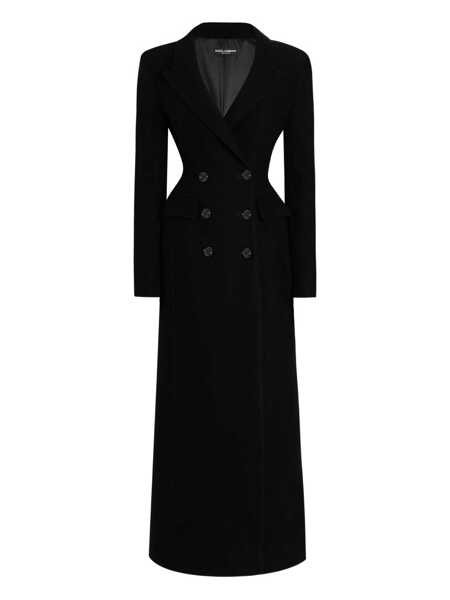 Paltoane Dolce & Gabbana Dolce & Gabbana Double-Breasted Coat In Wool Black Femei (BM 19429965) 1